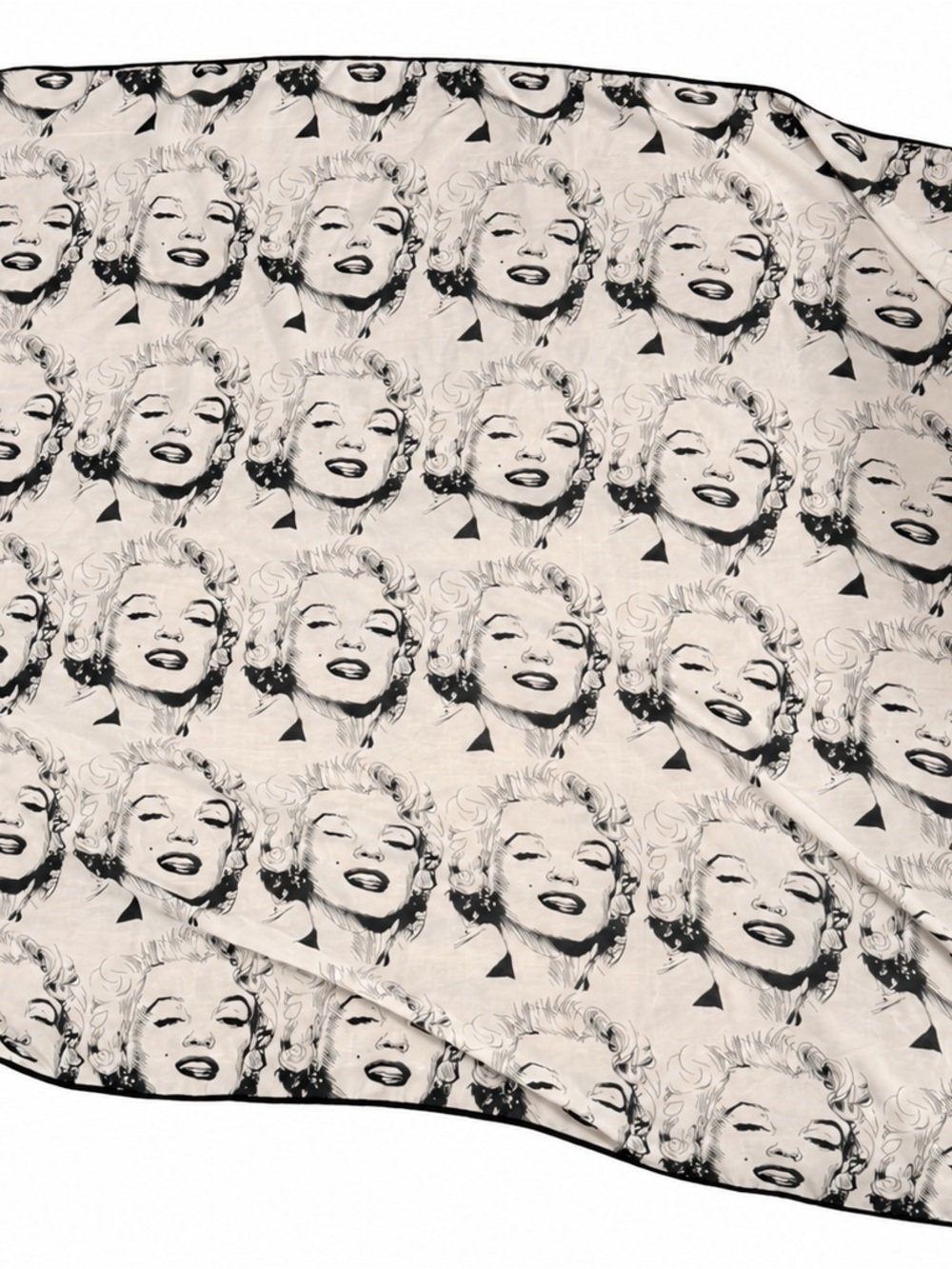 Black & White Marilyn Monroe Pop Art Print Throw Blanket - Iconic Portrait